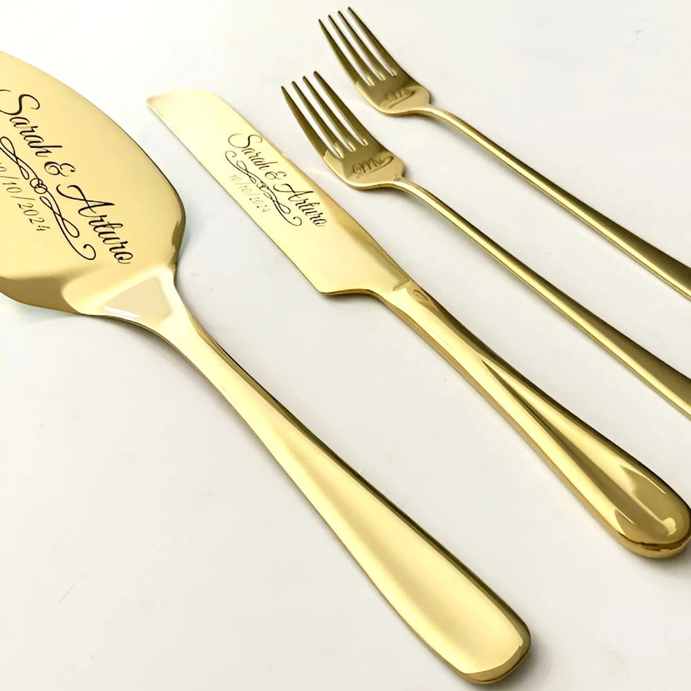 Custom Wedding Cake Knife, Wedding Cake Knife Set Personalized, Wedding Gift, Bridal Shower Gifts, Wedding Cake Cutting Set Good Vibrations