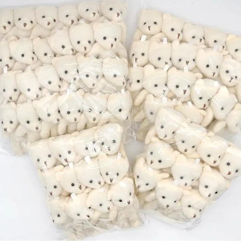 10/12/18/20Pcs Birthday Wedding Party Favors Supplies DIY Accessory Mini Cute Cartoon Plush Bear Girl Gift Doll Toys Good Vibrations