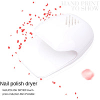 Mini Nail Dryer Touch Type Nail Polish Air Dryer Nail Polish Glue Fan USB Plug Good Vibrations
