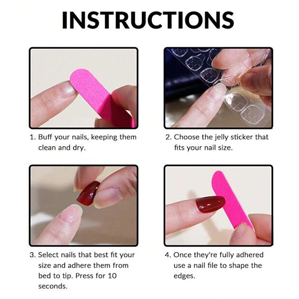 24Pcs/box Kids nails for Girl Cartoon Pattern False Nail Cute Child Fake Nails Tips Kawaii Acrylic Artificial Press on Nail+Tool Good Vibrations