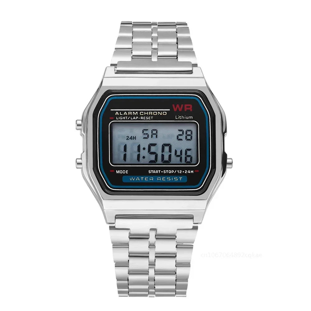 Women Men Watch Vintage LED Digital Sports Watches for Women Electronic Digital Wristwatches Gift Reloj Mujer Relogio Feminino Good Vibrations