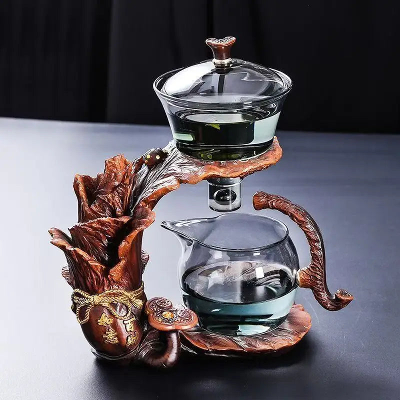 Creative Magnetic Absorption Gongfu Tea Cups Office Home Visiting Set Home Office Use Glass Tea Set Good Vibrations