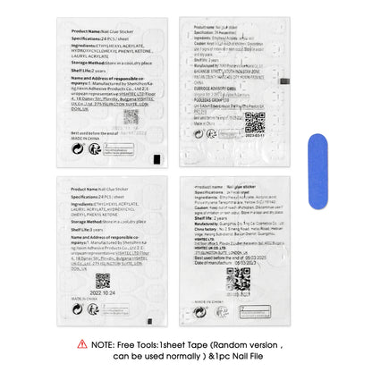 Rose Pink Long Coffin Fake Nails French Style Leopard Star Printed Press on Nails Y2K Girls Charms Manicure Black False Nails Good Vibrations