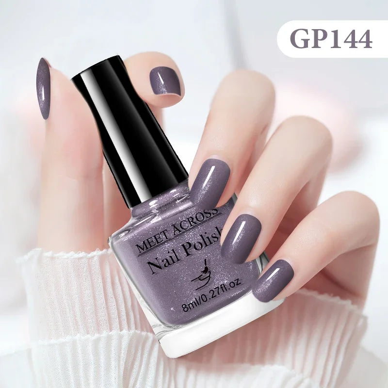 8ml Water-Based Nail Polish 48 Colors Long Lasting Quick Drying No Need of Lamp to Cure Nail Supplies Vernis for Nails Manicure Good Vibrations
