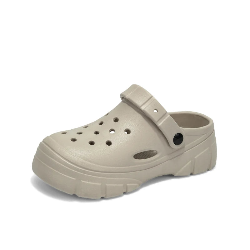 Lightweight Clogs Women Platform Sandals Simple Breathable Women Slippers Wrapped Beach Shoes For Summer Women Shoes Good Vibrations