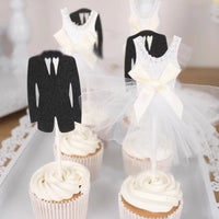 Bride Groom Dress Cake Topper Wedding Decor Propose Marry Marriage Anniversary to Be Bride Bachelor Party Cake Baking Decorating Good Vibrations