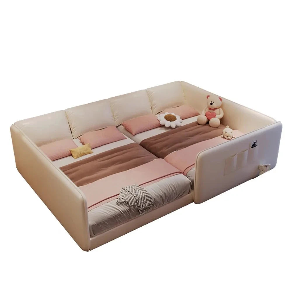 King Size Europian Bed Modern Minimalist Luxury Kids Children Bed Sleeping 180x200 Cama De Lujo Para Dormitorio Home Furniture Good Vibrations