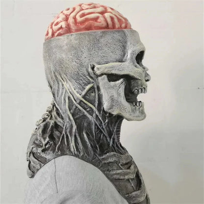Holiday Supplies Halloween Mask Terror Brain Exploding Headgear Funny Scream Latex Mask Halloween Skull Mask Good Vibrations