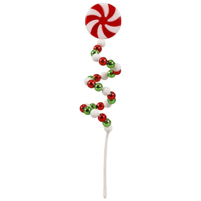 Christmas Candy Cane Decorations Christmas Tree Decoration Red White Lollipop Decoration Curved Candy Christmas Tree Stems Decor Good Vibrations