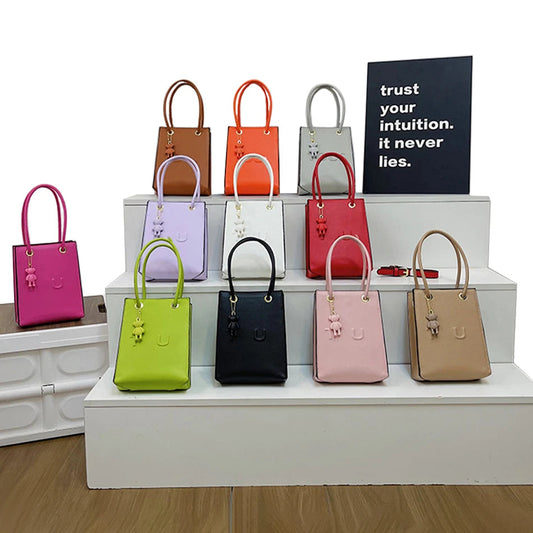 2026 Small Square Bag Women New Handbag Fashion Shoulder Casual Crossbody Solid Color Mobile Phone Bag