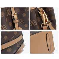 FOXER Women Small Fashion Crossbody Bag Bucket Shoulder Handbag Purse for Lady Gift for Wife Girlfriend Good Vibrations