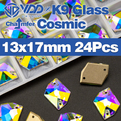 VDD Chamfer AAAAA Top Quality K9 Glass Sew On Rhinestones Sewing Crystal AB Flatback Stone For Clothes Accessories Wedding Dress Good Vibrations