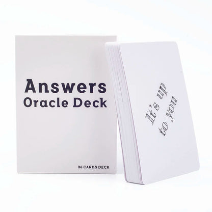 Oracle Divination Fate Game Deck 36 Cards English Version Answers Tarot Table Board Playing Card 10.2x7.2cm for Board Games Good Vibrations