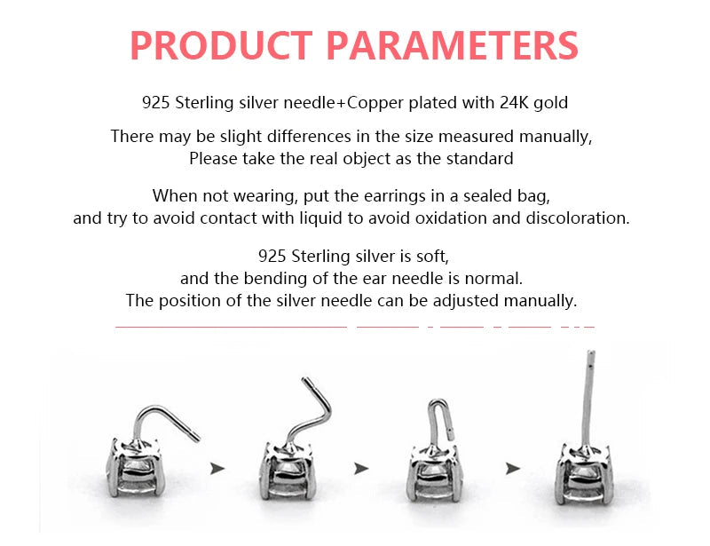 925 Sterling Silver Needle Summer Blue Earrings Trend 18K Gold Hoop Earrings for Women Fashion Puncture Jewelry Ear Accessories Good Vibrations