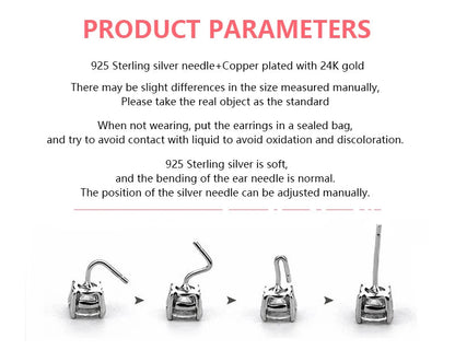 925 Sterling Silver Needle Summer Blue Earrings Trend 18K Gold Hoop Earrings for Women Fashion Puncture Jewelry Ear Accessories Good Vibrations