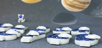 Number Birthday Candles Cake Party Decoration Birthday Candles Planet Universe Blue Boys and Girls Number0-9 Star Blue Party