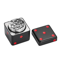 Metal Dice Herb Grinder 3-Layer Spice Mill Crusher Pepper Herbal Cutting Smoking Accessories Creative Gadgets for Outdoor Use Good Vibrations Adult Super Store