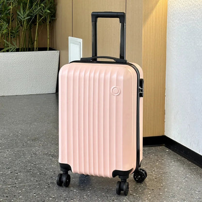 New 20inch Luggage, Carry-On Trolley Case, Pc Thickened Hard Shell Material, High-Strength Compression Resistance, Suitable for Both Men and Women Good Vibrations