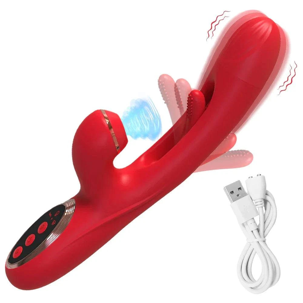 Women Clitoris Stimulator Powerful Rabbit Dildo Vibrator 