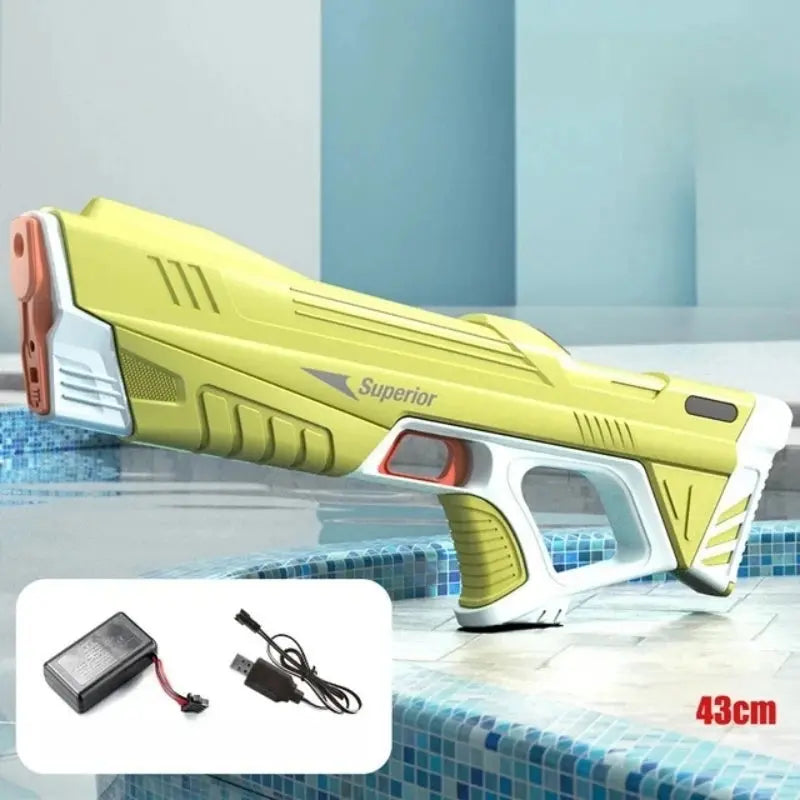 Children Full Automatic Water Gun Toys Summer Outdoor Pool Fight Games Induction Absorb Water Electric Waterguns for Kids Gifts Good Vibrations