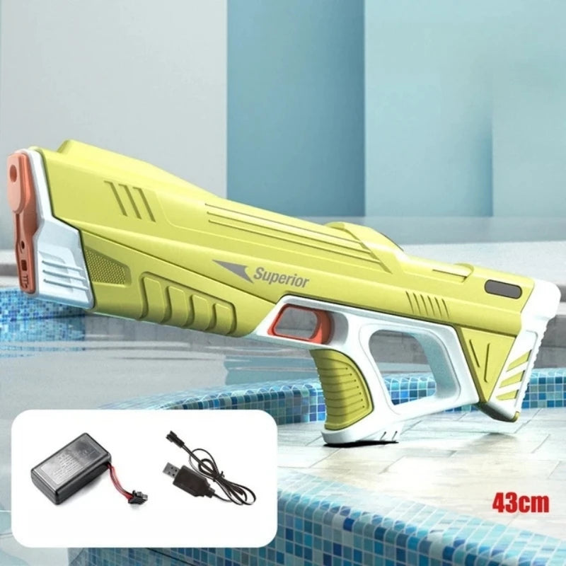 Children Full Automatic Water Gun Toys Summer Outdoor Pool Fight Games Induction Absorb Water Electric Waterguns for Kids Gifts Good Vibrations