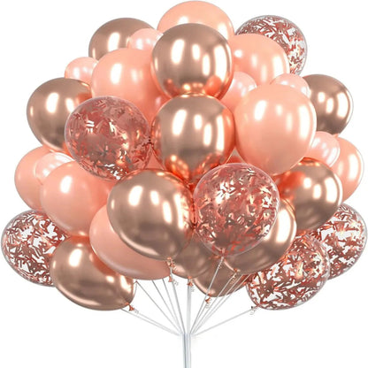Metallic Balloons Birthday Decorations Baby Shower Happy Wedding Supplies Ball Child's Day Bar Mitzvah Photozone Mother Father Good Vibrations