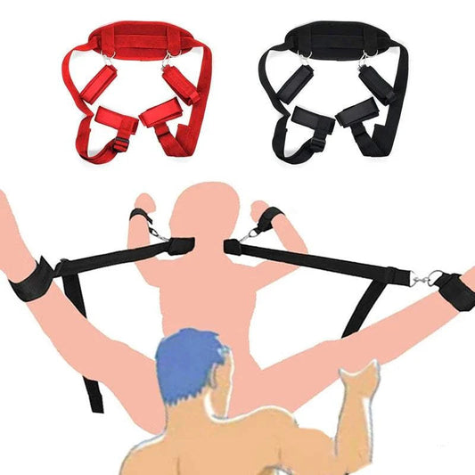 Sex Toys For Couples Flirting Adjustable Erotic Handcuffs Neck Ankle Bondage Harness Open BDSM Adult Games Restraints Chastity GOOD Vibrations