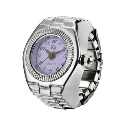 Fashion Rings Finger Watches for Women Men 2025 Fashion Party Quartz Watches Unisex Couple Rings Jewelry Gifts Good Vibrations