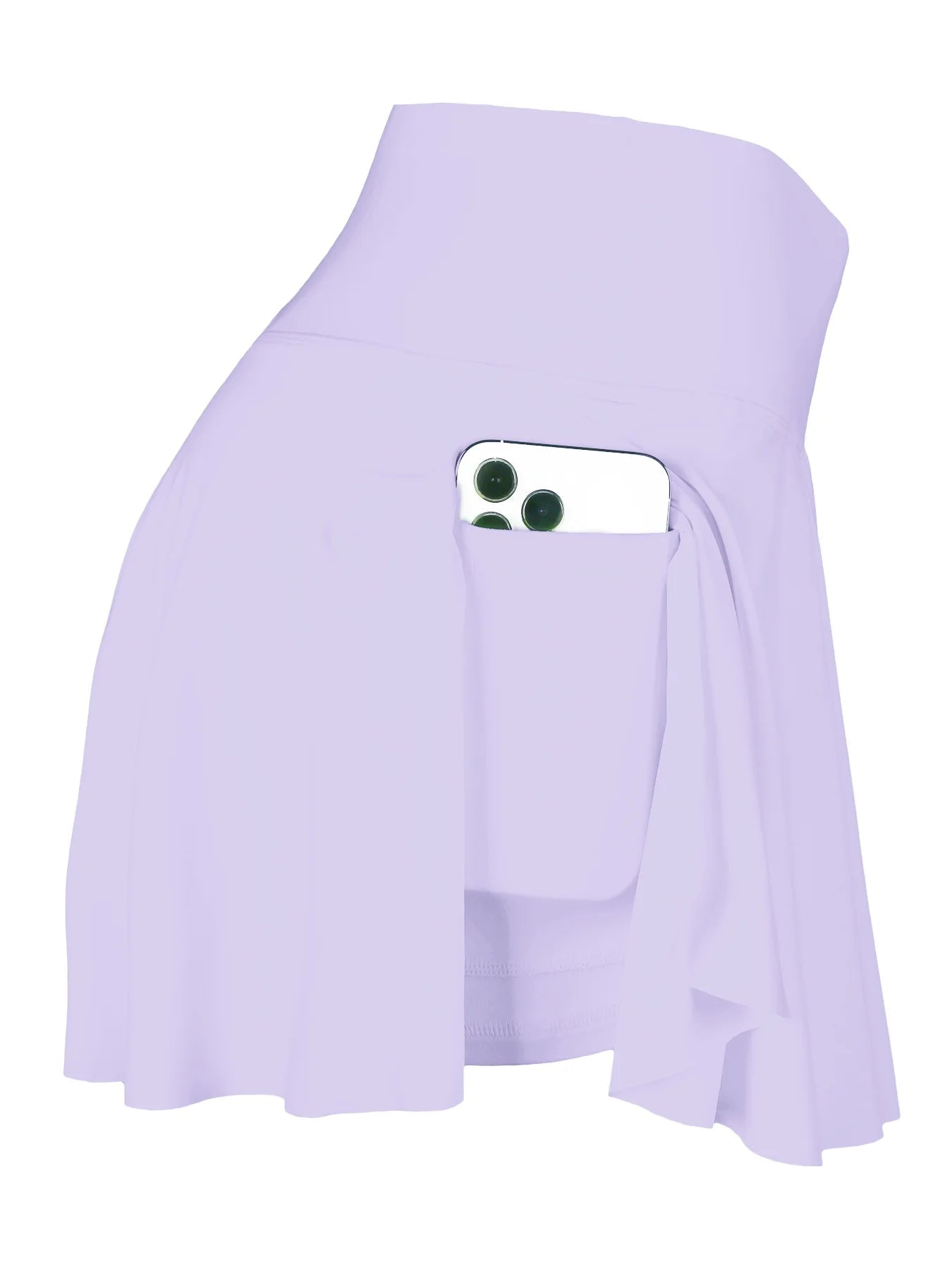 Women's Cross Waist Fake Two Pieces Sports Tennis Pockets Pant Skirt For Workout Fitness Badminton Yoga Fitness Running Marathon Good Vibrations