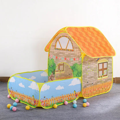 Pop Up Play Tent with Ball Pits for Toddlers Indoor Outdoor Playhouse Toys for Boys Girls Kids Play Tent Baby Space World Good Vibrations