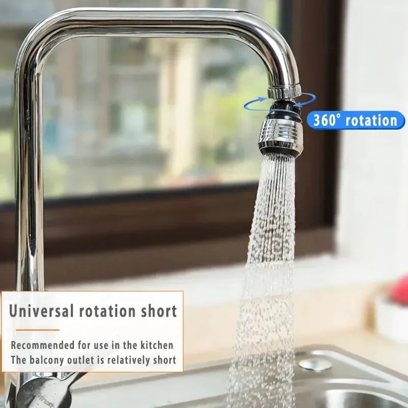 Kitchen Gadgets 2 Modes 360 Rotatable Bubbler High Pressure Faucet Extender Water Saving Bathroom Kitchen Accessories Supplies Good Vibrations
