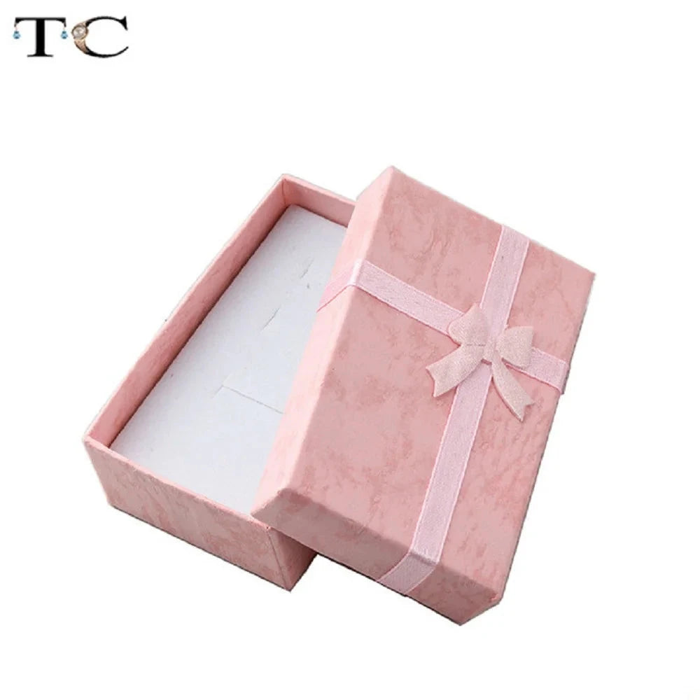 Jewelry Organizer Storage Gift Box Necklace Earrings Ring Box Paper Jewellry Packaging Container Good Vibrations