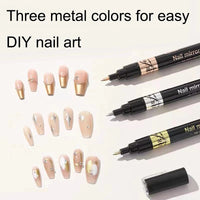 Nail Art Graffiti Pen Set 3D Black Gold Nail Art DIY Polish Pen Paint Liner Pens Manicure Nail Design Painting Tools Nails Brush Good Vibrations