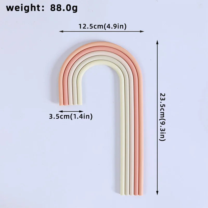 Rainbow Cake Toppers Cake Decorations for Wedding Baby Shower Girls Boys Rainbow Theme Birthday Party Supplies Good Vibrations