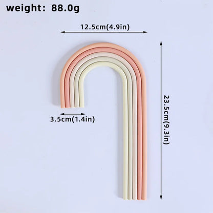 Rainbow Cake Toppers Cake Decorations for Wedding Baby Shower Girls Boys Rainbow Theme Birthday Party Supplies Good Vibrations