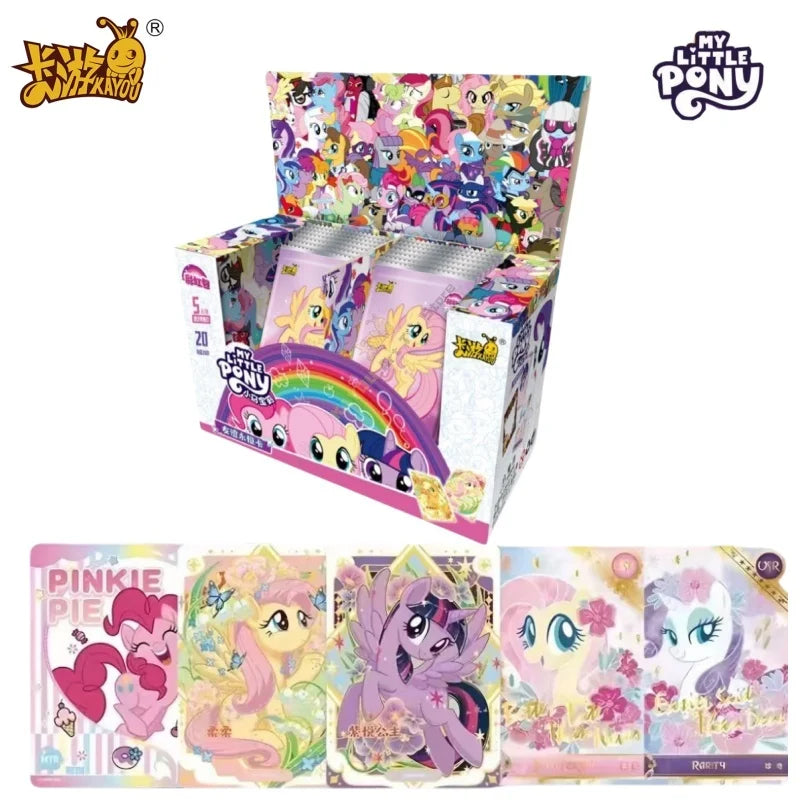 KAYOU Genuine My Little Pony Card Rainbow Series Game Collection Card Cartoon Children Toy Surrounding Girl Gift Original Box Good Vibrations