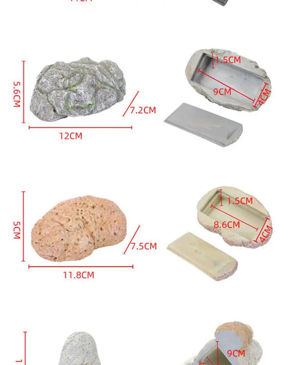 Sight Secret Rock Stone Shape Key Safe Box Hidden Storage Compartment For Home Garden RV Spare Keys Safes Free Gift Zipper Bag GOOD Vibrations Adult Super Store