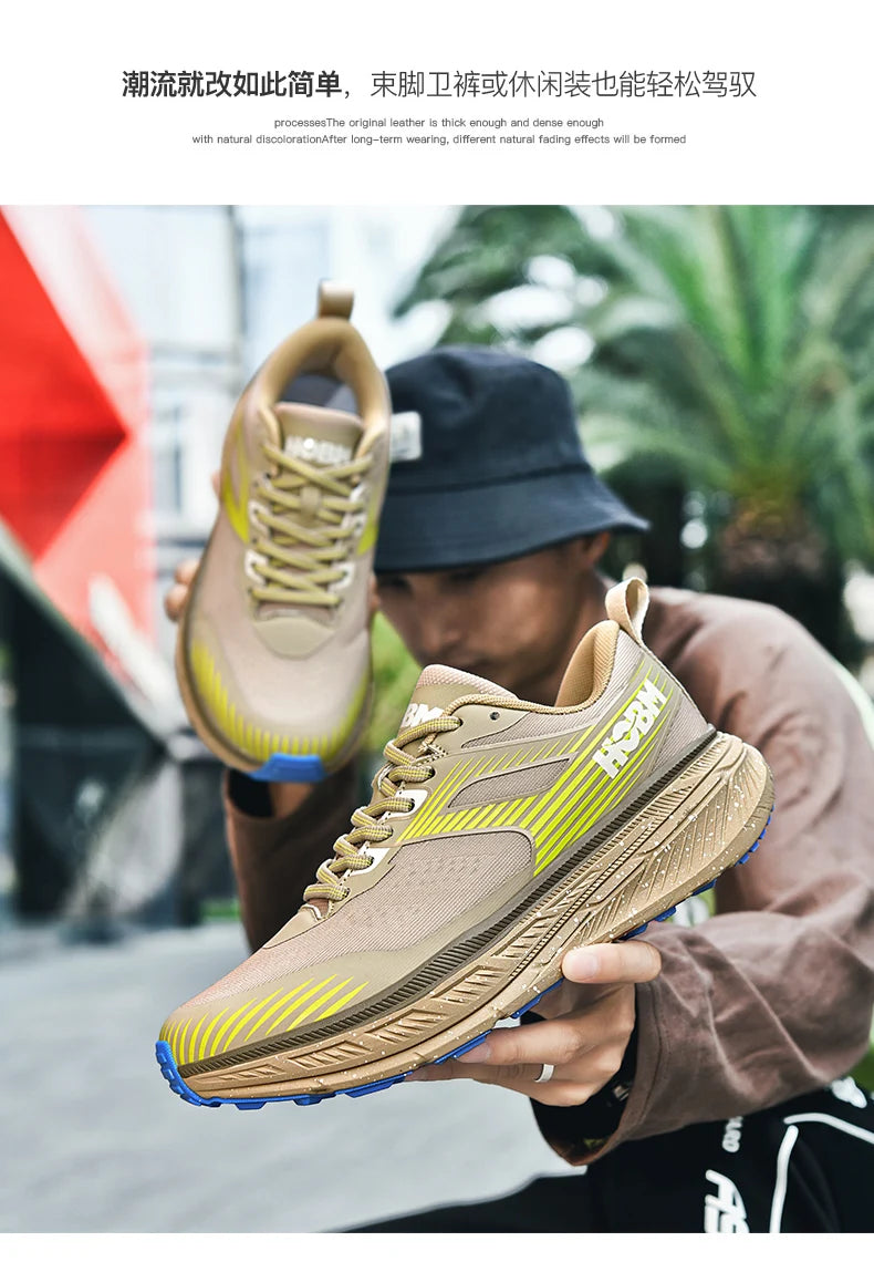 Men's Shoes Sneakers Running Shoes for Men Unisex Women Casual Walking Lace-up Training Lightweight Dark Blue Fashion Lifestyle Good Vibrations