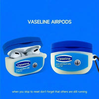 For AirPods 4 3 2 1 Pro Pro2 Earphone Case 3D Creative vaseline Case Silicone Protective Headphone Box With Pendant Cover Good Vibrations