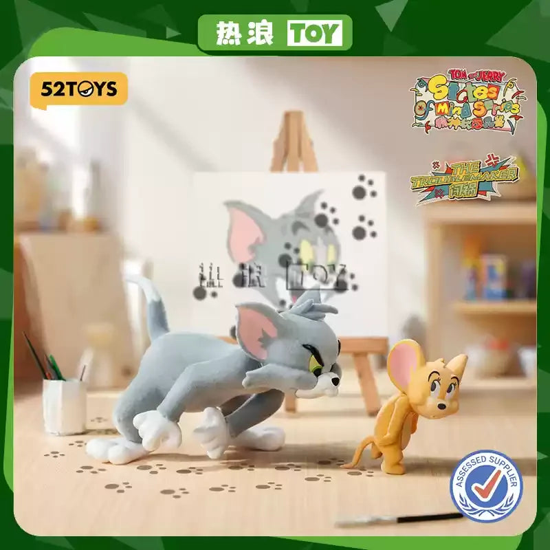 52toys New Product Tom And Jerry Mental State Tasting Blind Box Office Desktop Decoration Model Birthday Gift Children'S Gift Good Vibrations