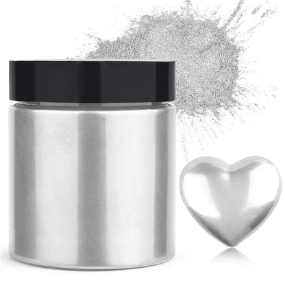 50g Shimmer Metallic Gold Silver Color Pigment Pearlescent Colorant Pearl Pigment Dye UV Resin Epoxy Colour Jewelry Making Good Vibrations