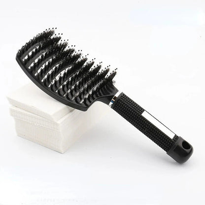 Hair Brush Scalp Massage Comb Hairbrush Boar Bristle Nylon Women Wet Curly Detangle Hair Brush Salon Hairdressing Styling Tool Good Vibrations