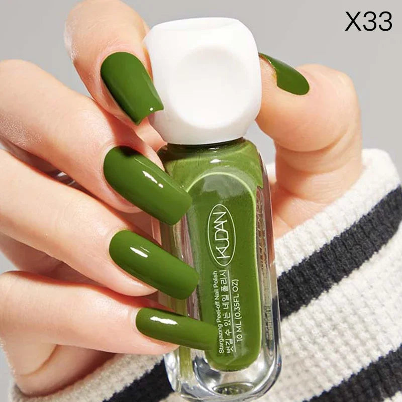 10ml Peel Off Water-Based Starry Nail Polish Fast Drying Long-Lasting Healthy And Brightening Effect No Need Lamp Cure Good Vibrations