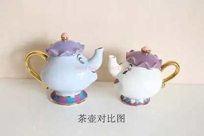 Disney Teapot Cute Cartoon Beauty And The Beast Coffee Pots Mug Mrs Potts Chip Cup Tea Cup Pots One Tea Sets Droshipping Good Vibrations Adult Super Store