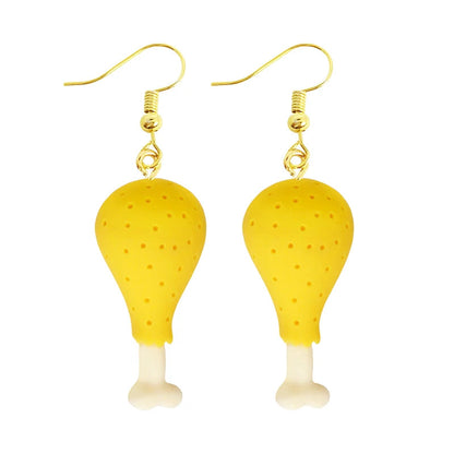 Earrings For Women Girls Cute Foods Hamburg Pizza Chicken Leg Candy Bottle Handmade Candy Kids Funny Resin Good Vibrations Adult Super Store