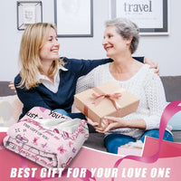Daughter in Law Blanket from Mom, Mothers Day Blanket Gifts for Daughter, to My Daughters for Women, Future Daughters Gift, Birt Good Vibrations
