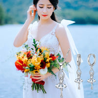 Beautful Elegant Women Jewelry Sets Pure 925 Sterling Silver Accessories For Women Romantic Gifts Pendant Necklace Hoop Earring Good Vibrations