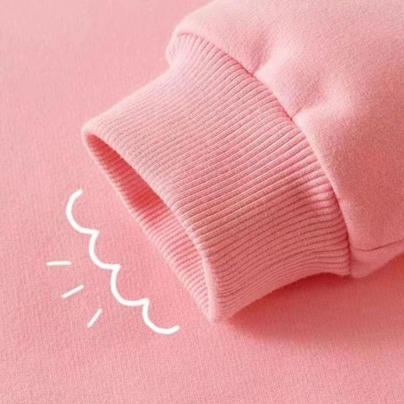 Sanrio Autumn Baby Girls Clothes Set Kid Cartoon My Melody Printed Sweatshirts Pullover Top and Pants 2PCS Suit Children Outfit Good Vibrations