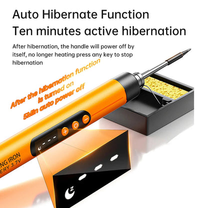 USB digital display soldering iron Type C interface mini soldering iron set 260-420 ℃ five temperature switching Good Vibrations