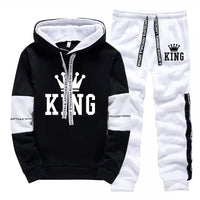 King Printing Mens Tracksuit Single Piece Sweatshirts Sweatpants Casual Hoodie Pants Outdoors Mens Clothing Hot Sales Streetwear Good Vibrations